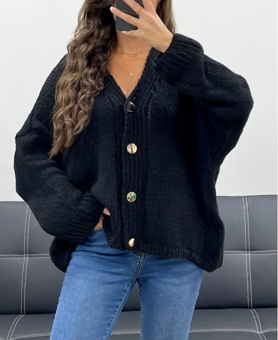 Gilet oversize Noir